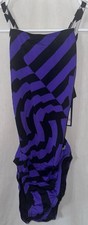 Speedo Endurance One Piece Swimsuit, Purple / Black, Size 28