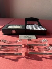 Kristall-Untersetzer PORT KUTO, OLEGCASSINI- 8 Stück, in zwei Originalboxen