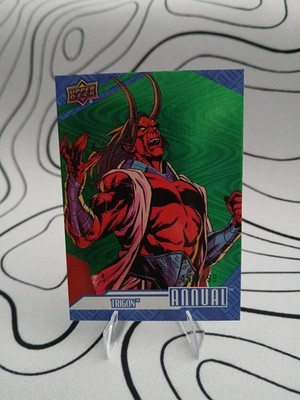 2024-25 Upper Deck DC Annual Trigon Green Spiral Refractor /499