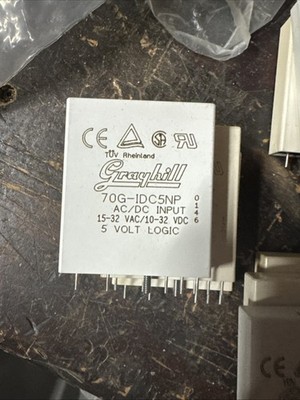 Grayhill Relay 70G-IDC5NP AC/DC Input:15-32VAC/10-32VDC 5V Logic *Lot of 3* Used