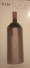 Vinglace Insulated Stainless Steel Portable Wine Champagne Chiller NEW