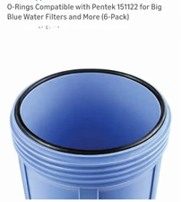 6pcs 151122 O-Ring for Pentek Pentair Water Big Blue Housings Black