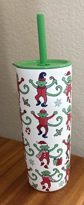 NEW Starbucks X Roller Rabbit Stainless Steel Tumbler Cup Red/Green Holiday 2025