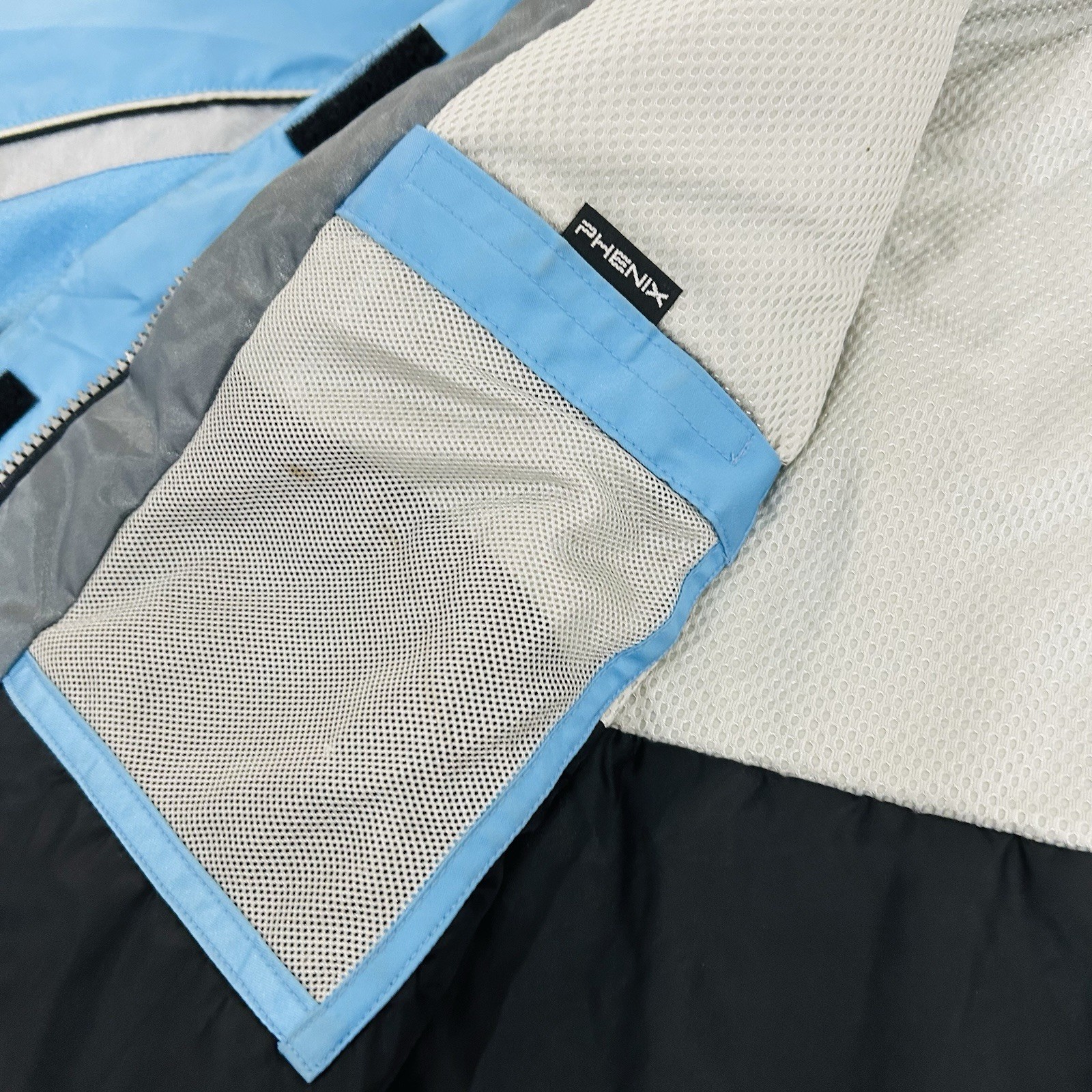 Phenix Ski Jacket US Womens size 8 Blue insulated removable hood Winter