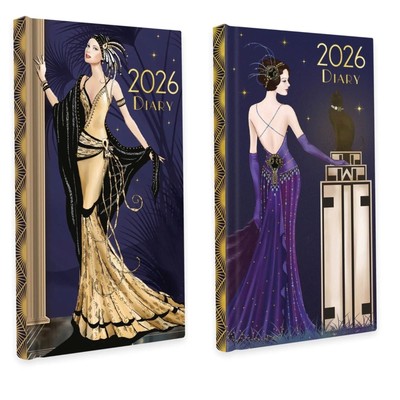 2026 SLIM Tagebuch Robert Frederick Claire Coxon Art Deco HB Woche zur Ansicht