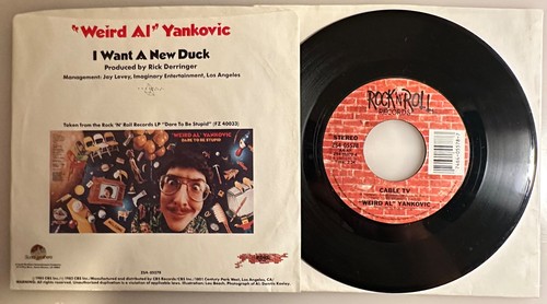 Weird Al Yankovic / I Want a New Duck / 1985 45 & PS / NM+ - Picture 2 of 7