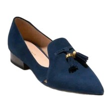 NEW Cole Haan Women's Vanya Tassel Flat Elegant Navy Loafers Preppy Sz 7B 170