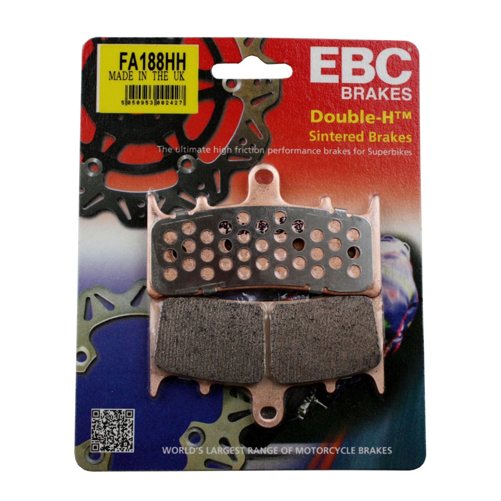 Suzuki GSX1300R Hayabusa 1999-2007 EBC Front Sintered Double H BrakePads FA188HH - Image 13