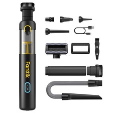 Fanttik Slim V8 APEX Car Vacuum, 4-in-1 Portable Mini Cordless Vacuum Black