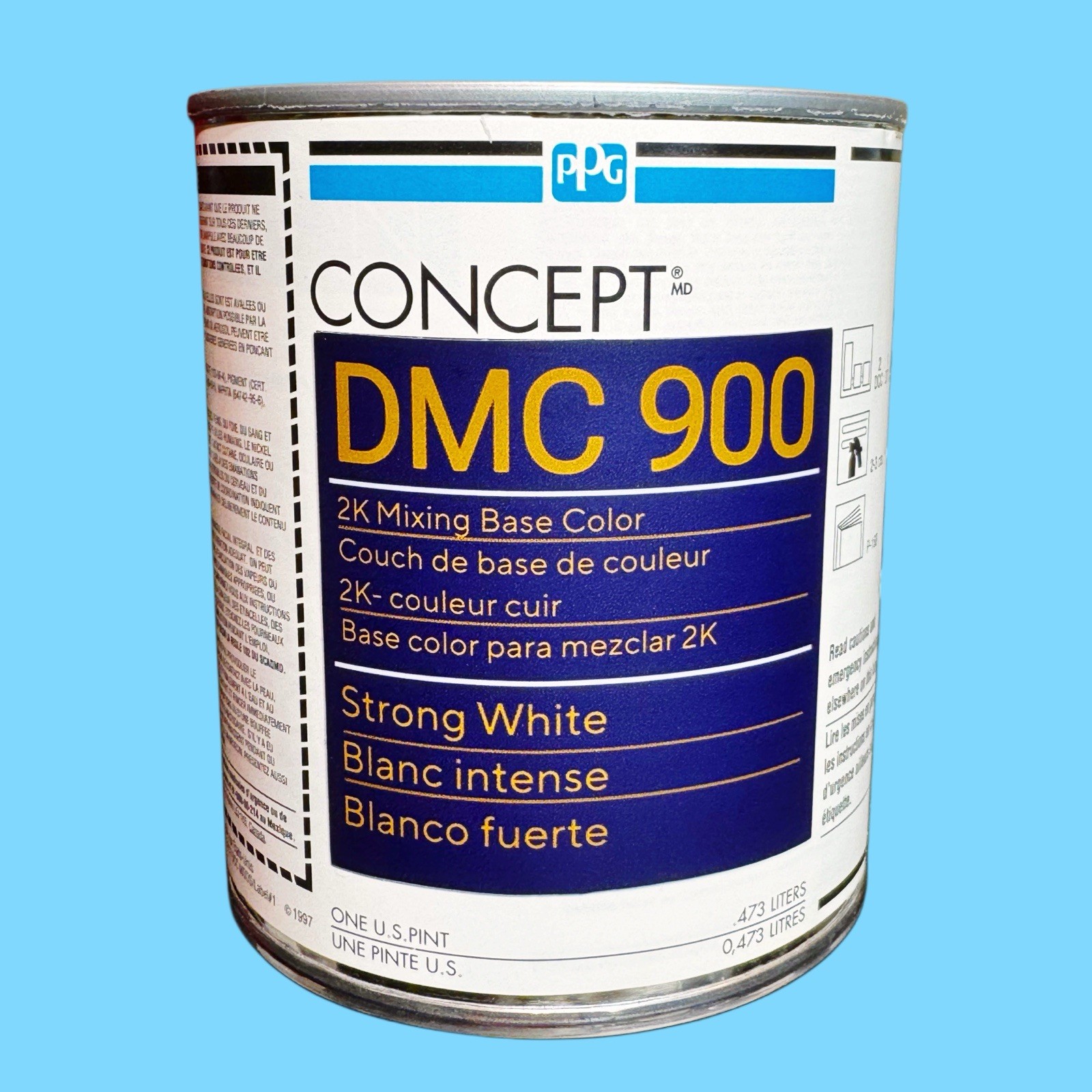 PPG🔹CONCEPT 🔹 DMC 900 🔹 STRONG WHITE 🔹 1 PINT