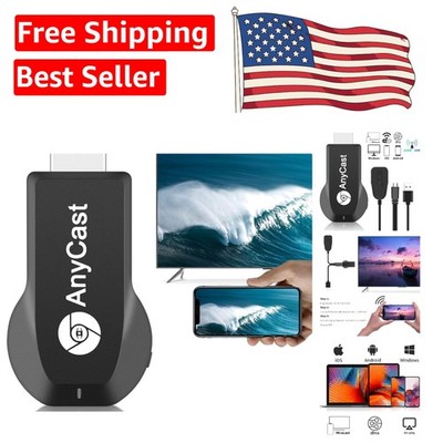 4K Wireless Screen Mirroring Adapter for iPhone, Android, Laptop - Easy Setup
