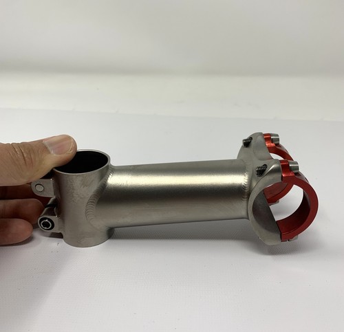Titanium 110mm x 31.8mm Stem with Red Face Plate - Picture 8 of 8
