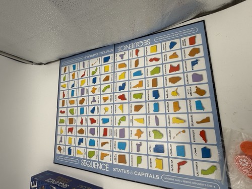 🔥Sequence States & Capitals Board Game🔥, Jax 2006 2 to 12 Players. Pre ...