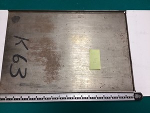 One Letterpress Galley form Tray 12" x 18" Steel Cabinet furniture - lot E