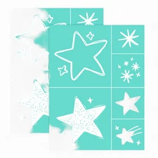 Twinkle Star Silk Screen Printing Kit - DIY T-Shirt & Pillow Decor - Reusable Me