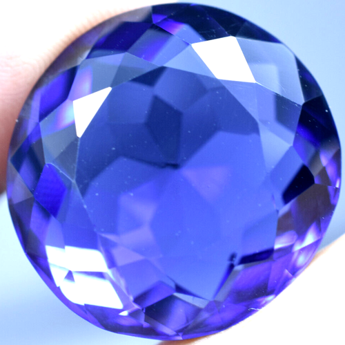 Lab Created 52.70 Ct Violet Blue Tanzanite GGL Certified Sparkling AAA+ Gemstone - Picture 5 of 8