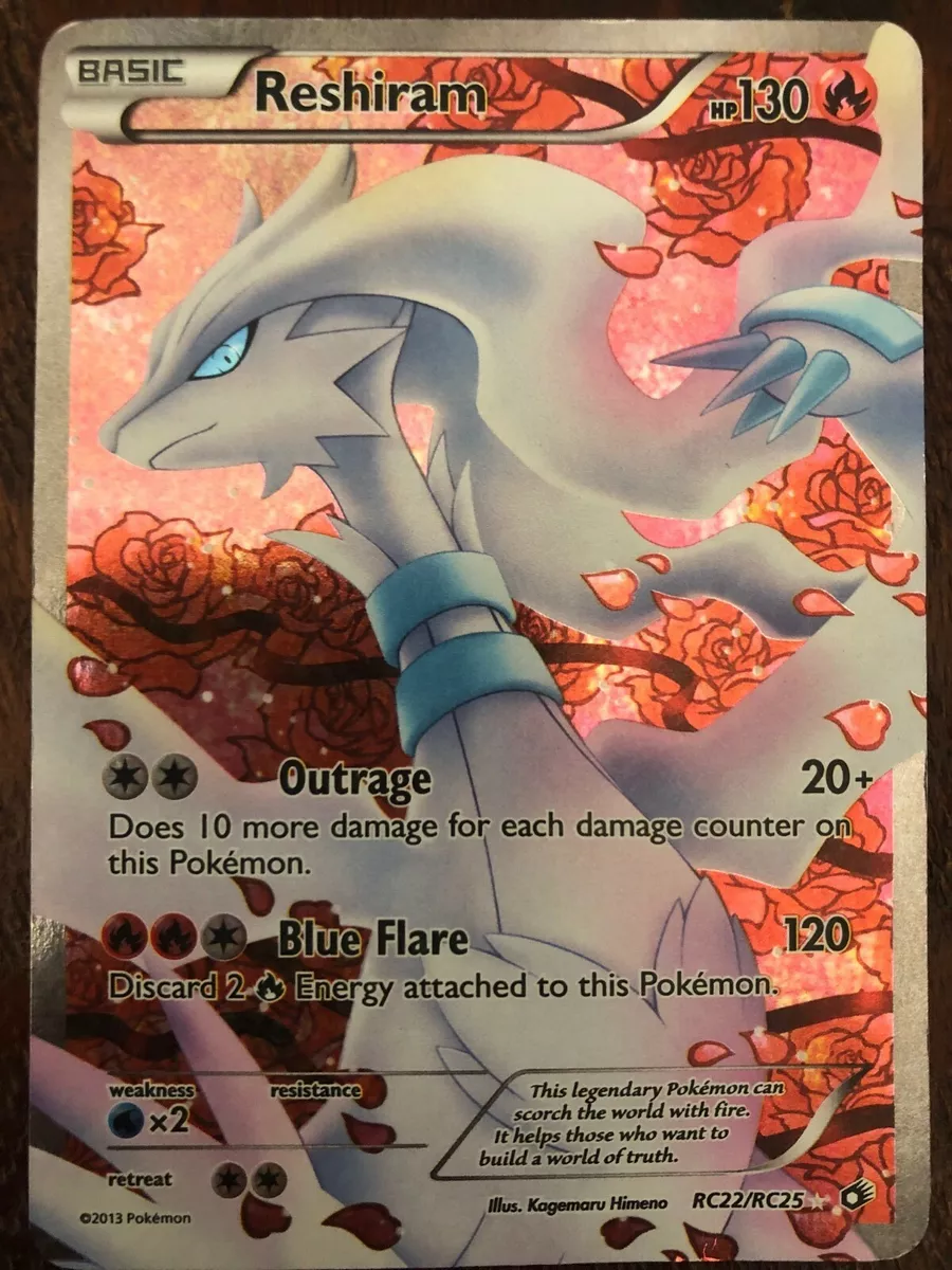 FULL ART Reshiram Legendary Treasures Radiant RC22/RC25 Pokemon