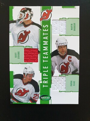 2002-03 Parkhurst Teammates TT5 Brodeur/Stevens/Elias (2CLR) #ed/60