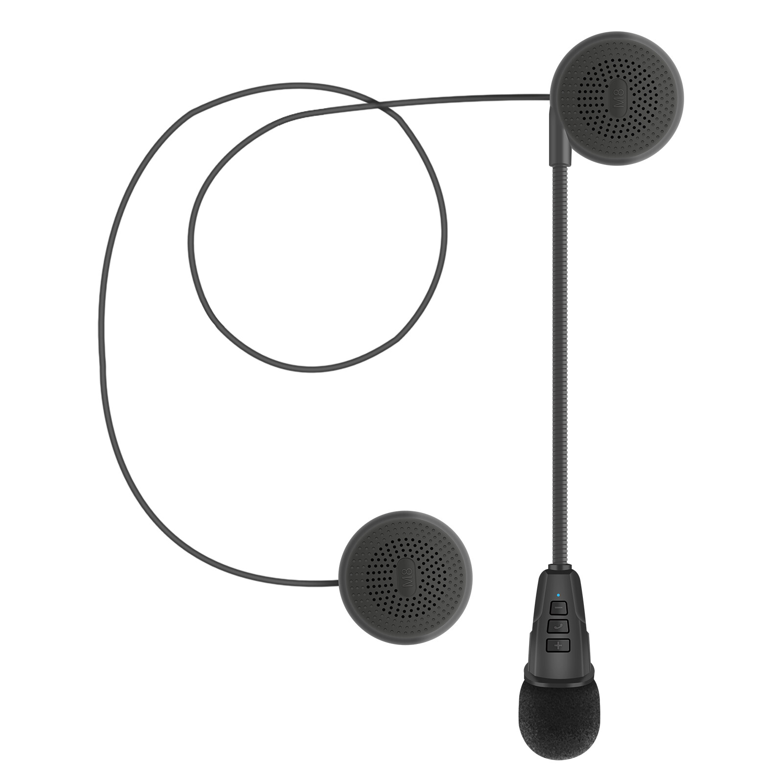 Wireless Bluetooth 5.0 M8 Motorcycle Helmet Headset with Mic Rechargeable