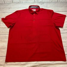 Chik Fil A Team Style Employee Polo Shirt Red  Recycled Fabric Men's Size 2XL