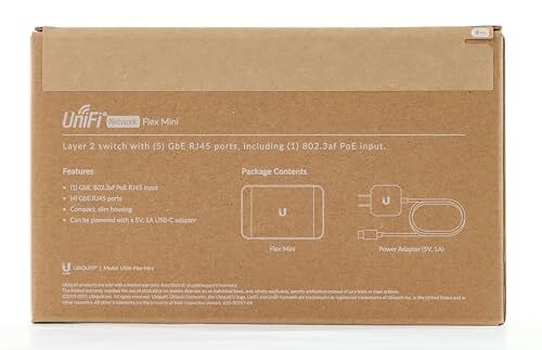 Ubiquiti UniFi USW Flex Mini Smart Managed Gigabit Switch 5 Ports 802.3af PoE - Picture 11 of 15
