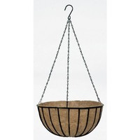 Gardman R407 Black Traditional Hanging Basket With Coco Liner, 12 Diameter, on sale Gardman R407 Black Traditional Hanging Basket With Coco Liner, 12 Diameter, on sale
