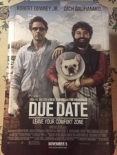 Robert Downey Jr DUE DATE Authentic 27x40 D/S Rolled Movie Poster.