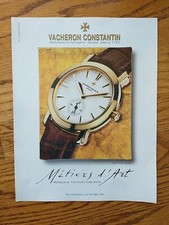 Pubblicità Vacheron Constantin Geneve Malte Grande Classique 2001 stampa d'epoca