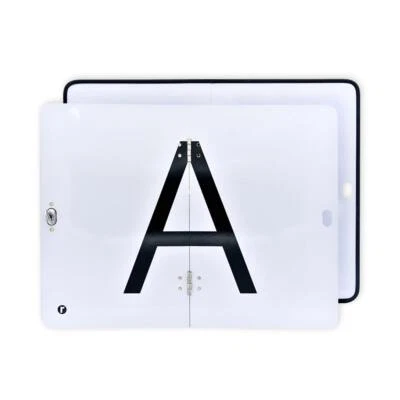 REFLECTO A-Tafel vertikal klappbar - A-Schild für Abfalltransport auf Aluminium 400x300mm