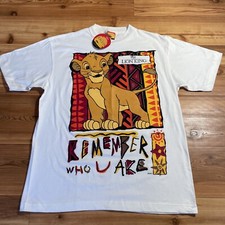 New With Tags Vintage Lion King Shirt Disney Simba Movie Promo 90s XL