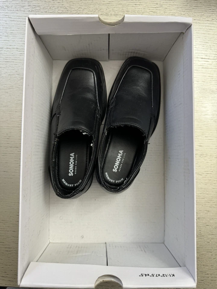 Mocasines Sonoma para niños pequeños talla 12 SN Christopher negro espuma viscoelástica Foto 2 de 4