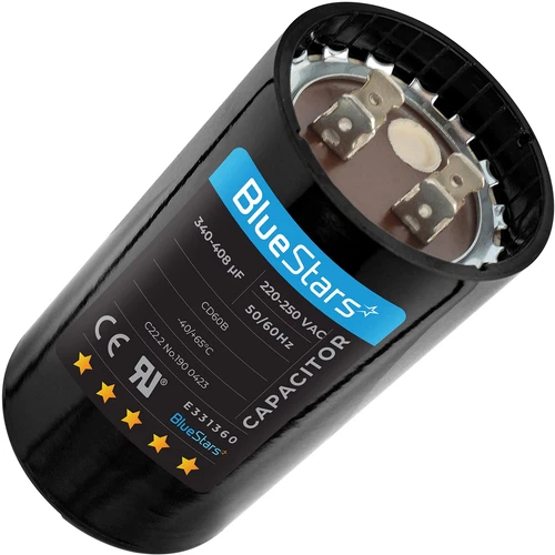 340-408 uf/MFD 220-250 VAC ±20% Volts Round Start Capacitor 50/60 Hz AC Elect...