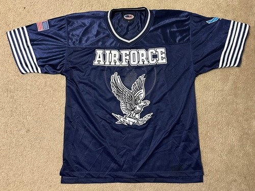 United States Air Force Trikot Herren Größe XL USAF Fußball bestickt Mesh JWM