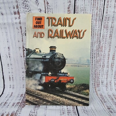 Vintage Buch Finde heraus über Züge und Eisenbahnen Bill Gunston 1977 Hardcover
