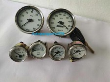 SmithsKit 100mm 180-0KMHSpeedo+0-80RPM+52mm Temp Oil Pressure Fuel voltGauge  WC