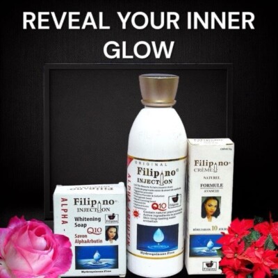 Kit De Soin Filipino Thai Glow - Lait éclaircissant, Sérum Et Savon - Anti-taches FPS5
