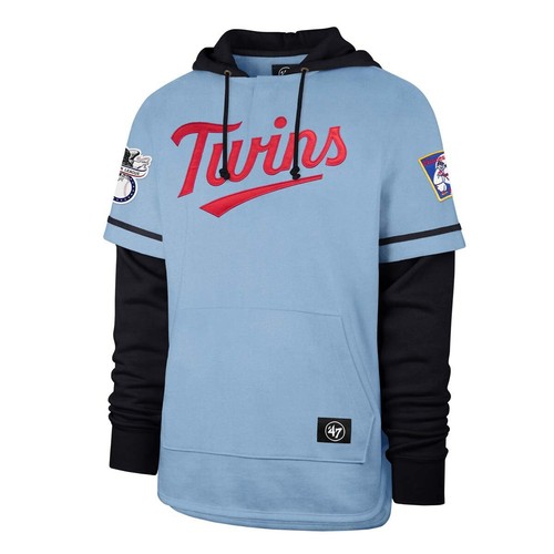 2025 47 Brand Minnesota Twins Shortstop Hoodie - Light Blue, Navy - Bild 2 von 9