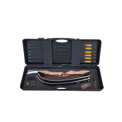 Bogenset Recurvebogen Set Ragim Wildcat Black 70'' mit Koffer und viel Zubehör