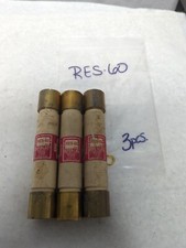 COOPER BUSSMANN,RES-60,SUPER-LAG RENEWABLE 60 AMP FUSE LOT OF 3 PRE-OWNED