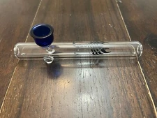 4.3” Glass Pipe Bowl Clear Blue Scorpion Steamroller Scorpion Colors Vary