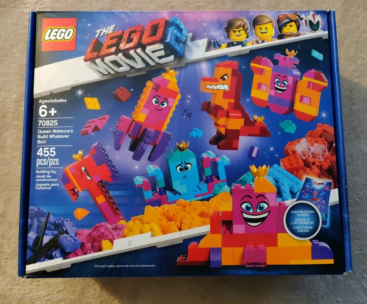 RETIRED SET LEGO MOVIE 2 Set 70825 Queen Watevra s Build Whatever Box NEW