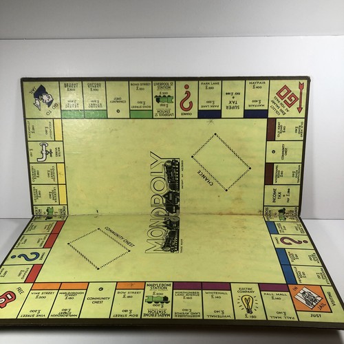 Vintage Monopoly Patent 453689 1940 Fully Wood Pieces Made In Great Britain - Picture 8 of 8