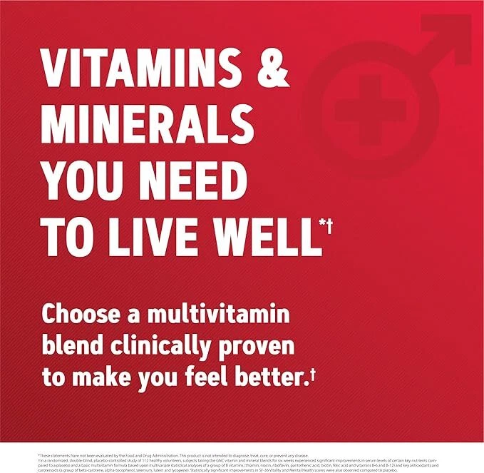 Multivitamínico GNC Mega Men 180 comprimidos poderoso suporte diário frete grátis 🚚💊 - Imagem 4 de 4