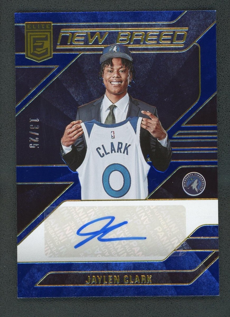2023-24 JAYLEN CLARK 13/25 AUTO PANINI DONRUSS ELITE NEW BREED