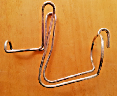 Ancien Porte Bouteille Métal Argenté Tressé - TBE