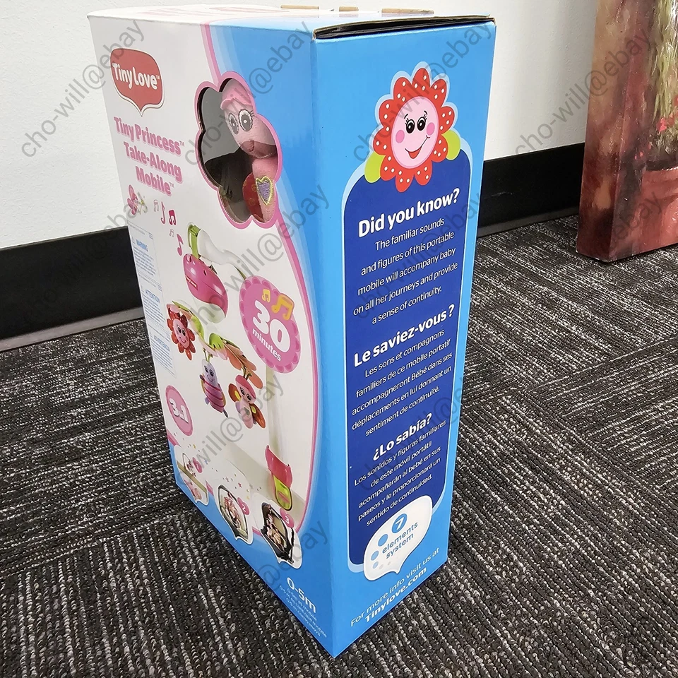 Tiny Love Tiny Princess Take-Along Mobile (2011) Vintage - Imagem 3 de 4
