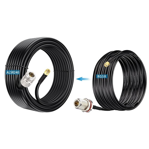 N Female to RP-SMA SMA Male Low Loss Cable 6m for Lora Surge Arrester Cables - Picture 9 of 10