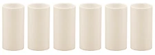 1 3/4 Inch Cream Plastic Candle Cover For Candelabra Base Lamp Sockets 6 Pieces