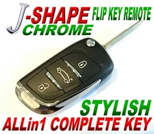 J-STYLE FLIP CHIP KEY FOR JAG XJ8 KEYLESS ENTRY FOB ALARM BEEPER REMOTE RFID D6