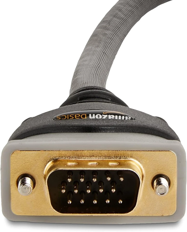 Amazon Basics VGA Monitor Black & VGA to VGA Cable - 15 Feet - Image 2 of 4